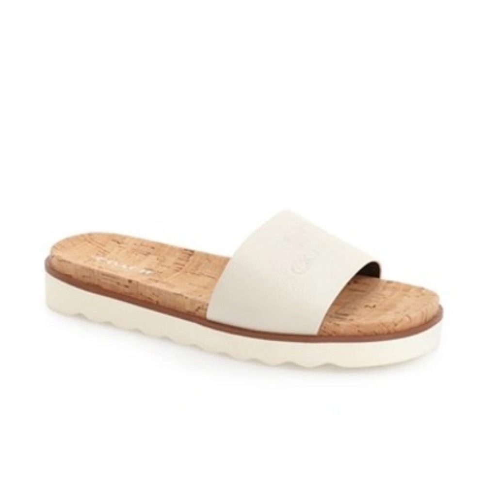 COACH Spruce Leather Slids